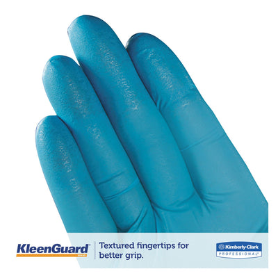 KleenGuard G10 Nitrile Gloves, Powder-Free, Blue, 242mm Length, Large, 100/Box, 10 Boxes/CT KleenGuard G10 Nitrile Gloves, Powder-Free, Blue, 242mm Length, Large, 100/Box, 10 Boxes/CT