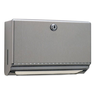 Bobrick Surface-Mounted Paper Towel Dispenser, 10.75 x 4 x 7.06, Stainless Steel Bobrick Surface-Mounted Paper Towel Dispenser, 10.75 x 4 x 7.06, Stainless Steel
