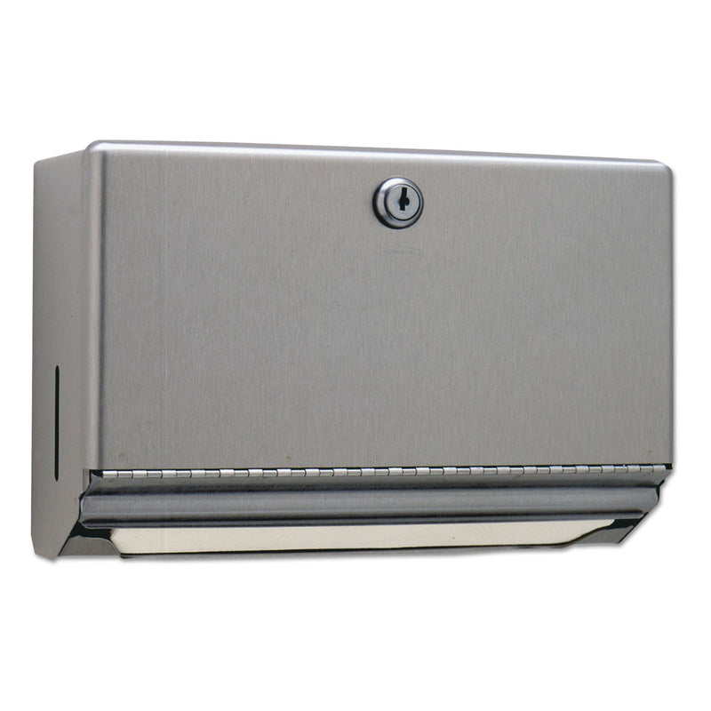 Bobrick Surface-Mounted Paper Towel Dispenser, 10.75 x 4 x 7.06, Stainless Steel Bobrick Surface-Mounted Paper Towel Dispenser, 10.75 x 4 x 7.06, Stainless Steel