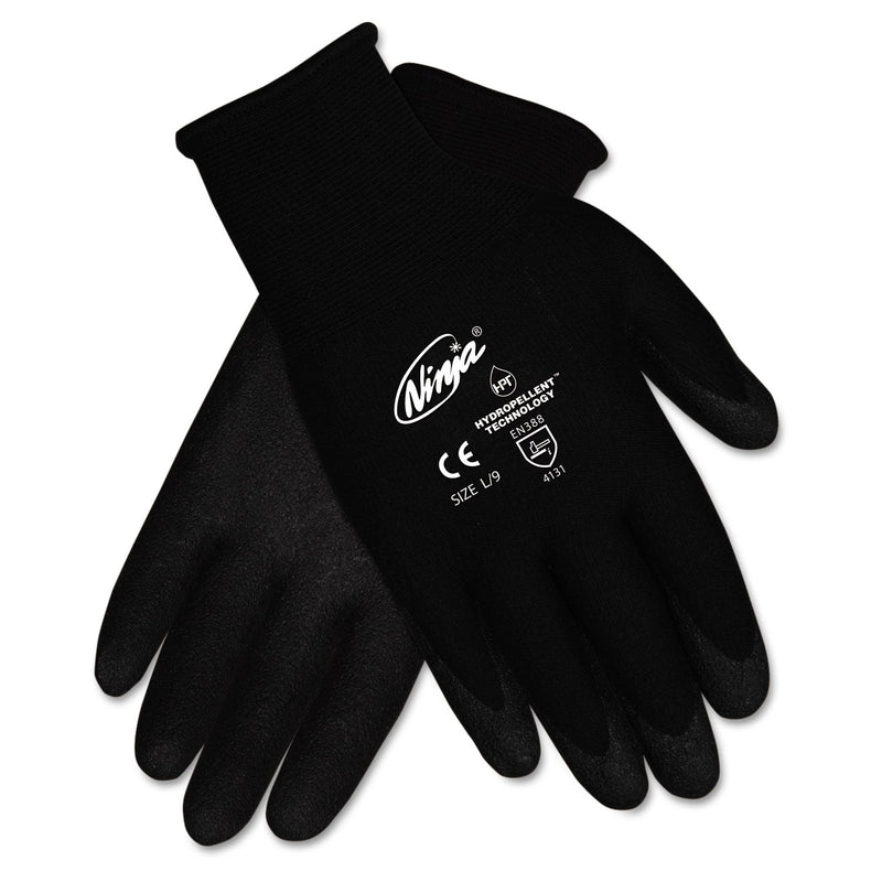 MCR Ninja HPT PVC coated Nylon Gloves, X-Large, Black, Pair MCR Ninja HPT PVC coated Nylon Gloves, X-Large, Black, Pair