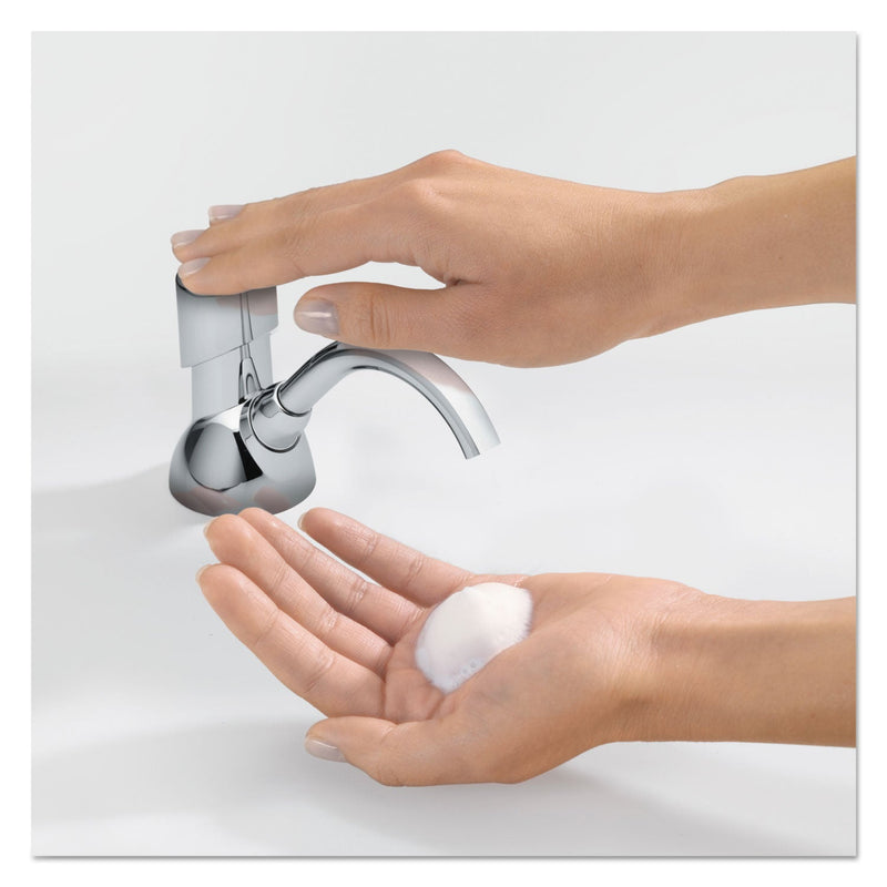 GOJO CX Counter Mount Foam Soap Dispenser, 1,500 mL/2,300 mL, 4.5 x 11.88 x 4.5, Chrome GOJO CX Counter Mount Foam Soap Dispenser, 1,500 mL/2,300 mL, 4.5 x 11.88 x 4.5, Chrome