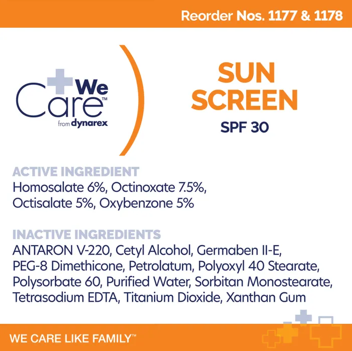 Dynarex Sunscreen, 3.5 g Sachet, (1000 Count) Dynarex Sunscreen, 3.5 g Sachet, (1000 Count)