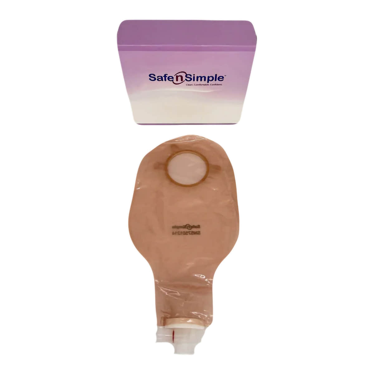 Safe N Simple 9" Urostomy 2-Piece Pouch Beige, Flange with Valve and Belt Tabs (80 Count) Safe N Simple 9" Urostomy 2-Piece Pouch Beige, Flange with Valve and Belt Tabs (80 Count)