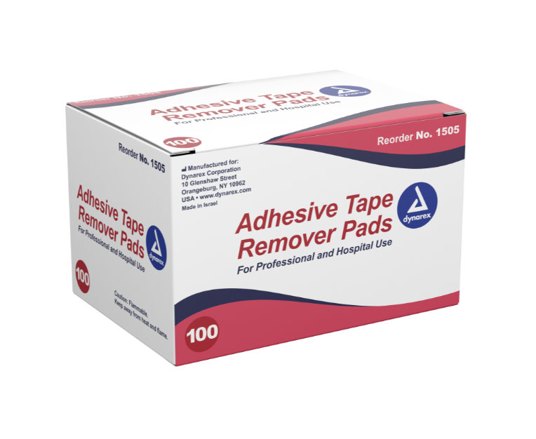 Dynarex Adhesive Tape Remover Pad, 100ea/bx, 10bxs/case (1000 Count) Dynarex Adhesive Tape Remover Pad, 100ea/bx, 10bxs/case (1000 Count)