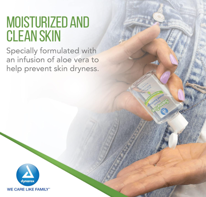 Dynarex Instant Hand Sanitizer, 1 oz. Square Bottles, 24bot/bx, 6bxs/case (144 Count) Dynarex Instant Hand Sanitizer, 1 oz. Square Bottles, 24bot/bx, 6bxs/case (144 Count)