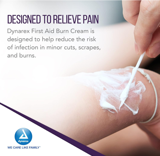 Dynarex First Aid Burn Cream, 0.9 g Foil Packet, 144/bx, 12bxs/case (1728 Count) Dynarex First Aid Burn Cream, 0.9 g Foil Packet, 144/bx, 12bxs/case (1728 Count)