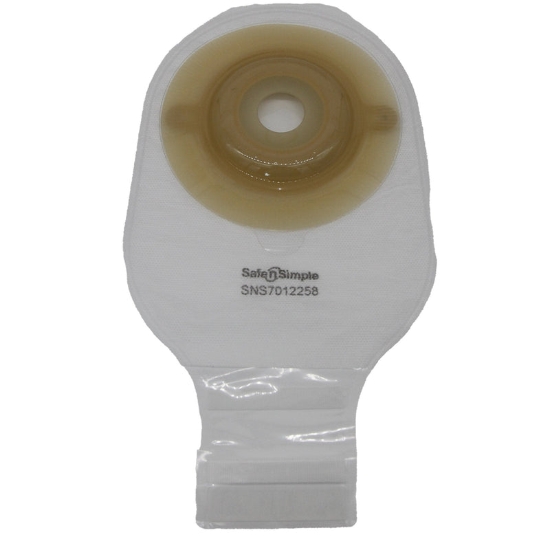 Safe N Simple 12" Convex 1-Piece Extended Wear Pre-Cut Drainable Ostomy Pouches (80 Count) Safe N Simple 12" Convex 1-Piece Extended Wear Pre-Cut Drainable Ostomy Pouches (80 Count)