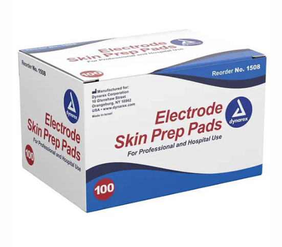 Dynarex Electrode Skin Prep Pad, 100ea/bx, 10bxs/case (1000 Count) Dynarex Electrode Skin Prep Pad, 100ea/bx, 10bxs/case (1000 Count)