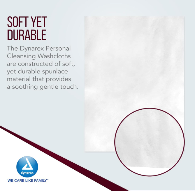 Dynarex DynaCare Premoistened Adult Washcloths, 8" x 12" Soft Pack Refill, 12pks/case (600 Count) Dynarex DynaCare Premoistened Adult Washcloths, 8" x 12" Soft Pack Refill, 12pks/case (600 Count)