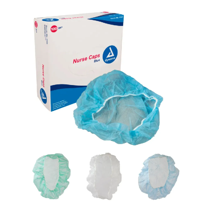 Dynarex Nurse Cap O.R. - 100ea/bx, 5bxs/case (500 Count) Dynarex Nurse Cap O.R. - 100ea/bx, 5bxs/case (500 Count)