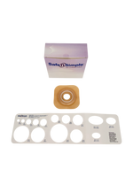 Safe N Simple 2-Piece Wafer Standard Wear with Tape Collar Beige 45mm 1 3/4" Flange with Pre Cut Stoma Opening (80 Count) Safe N Simple 2-Piece Wafer Standard Wear with Tape Collar Beige 45mm 1 3/4" Flange with Pre Cut Stoma Opening (80 Count)