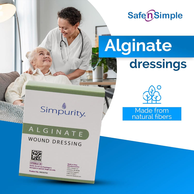 Safe N Simple Simpurity Calcium Alginate Wound Dressing Safe N Simple Simpurity Calcium Alginate Wound Dressing