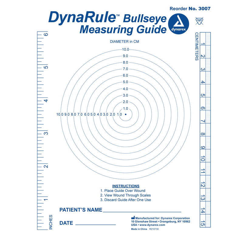 Dynarex DynaRule Bullseye Measuring Guide, 250ea/bx, 5bxs/cs (1250 Count) Dynarex DynaRule Bullseye Measuring Guide, 250ea/bx, 5bxs/cs (1250 Count)