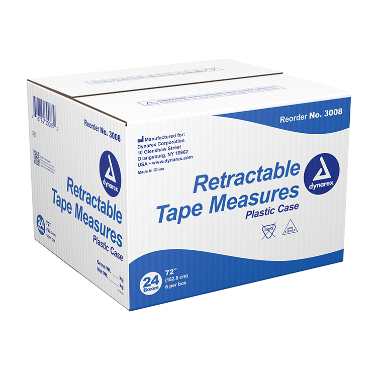 Dynarex Retractable Tape Measure, 72" - 6ea/bx, 24bxs/cs (144 Count) Dynarex Retractable Tape Measure, 72" - 6ea/bx, 24bxs/cs (144 Count)