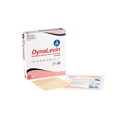 Dynarex DynaLevin - Waterproof Adhesive Bordered Foam - 10ea/bx, 12bxs/cs (120 Count) Dynarex DynaLevin - Waterproof Adhesive Bordered Foam - 10ea/bx, 12bxs/cs (120 Count)