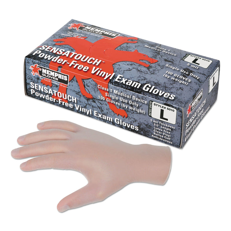 MCR Sensatouch Clear Vinyl Disposable Medical Grade Gloves, Medium, 100/BX, 10 BX/CT MCR Sensatouch Clear Vinyl Disposable Medical Grade Gloves, Medium, 100/BX, 10 BX/CT