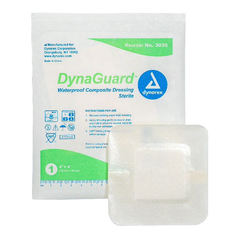 Dynarex DynaGuard - Waterproof Composite Dressing - 10ea/bx, 12bxs/cs (1200 Count) Dynarex DynaGuard - Waterproof Composite Dressing - 10ea/bx, 12bxs/cs (1200 Count)