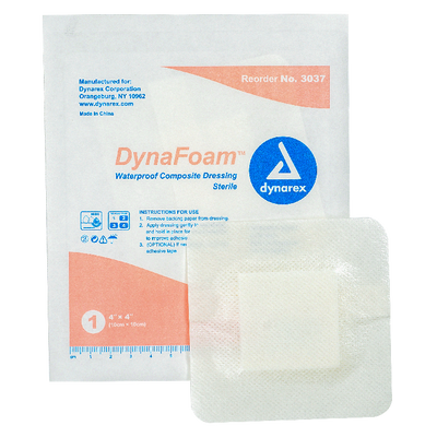 Dynarex DynaFoam - Waterproof Bordered Foam 10ea/bx, 12bxs/cs (1200 Count) Dynarex DynaFoam - Waterproof Bordered Foam 10ea/bx, 12bxs/cs (1200 Count)