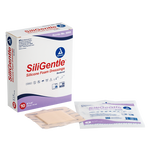 Dynarex SiliGentle - Silicone Bordered Foam Dressing, 10ea/bx, 12bxs/cs (120 Count) Dynarex SiliGentle - Silicone Bordered Foam Dressing, 10ea/bx, 12bxs/cs (120 Count)
