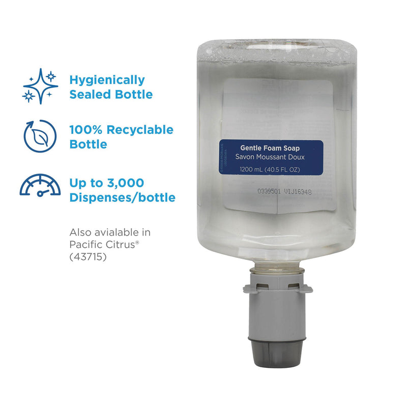 Georgia Pacific Pacific Blue Ultra Foam Soap Manual Dispenser Refill, Fragrance-Free, 1,200 mL, 4/Carton Georgia Pacific Pacific Blue Ultra Foam Soap Manual Dispenser Refill, Fragrance-Free, 1,200 mL, 4/Carton