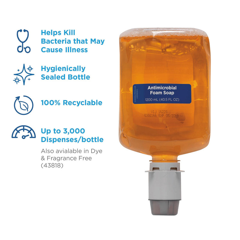 Georgia Pacific Pacific Blue Ultra Foam Soap Manual Dispenser Refill, Antimicrobial, Pacific Citrus, 1,200 mL, 4/Carton Georgia Pacific Pacific Blue Ultra Foam Soap Manual Dispenser Refill, Antimicrobial, Pacific Citrus, 1,200 mL, 4/Carton
