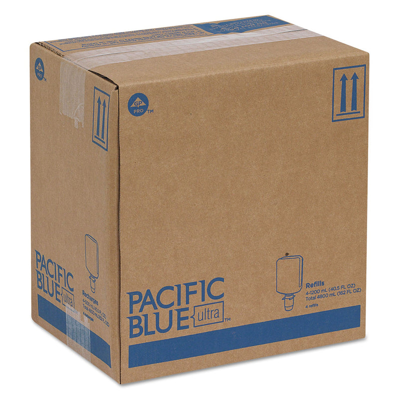 Georgia Pacific Pacific Blue Ultra Foam Soap Manual Dispenser Refill, Antimicrobial, Pacific Citrus, 1,200 mL, 4/Carton Georgia Pacific Pacific Blue Ultra Foam Soap Manual Dispenser Refill, Antimicrobial, Pacific Citrus, 1,200 mL, 4/Carton