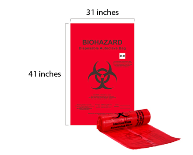 31x41 BIOHAZARD BAGS ( 30 GALLONS) 150pcs/case 31x41 BIOHAZARD BAGS ( 30 GALLONS) 150pcs/case