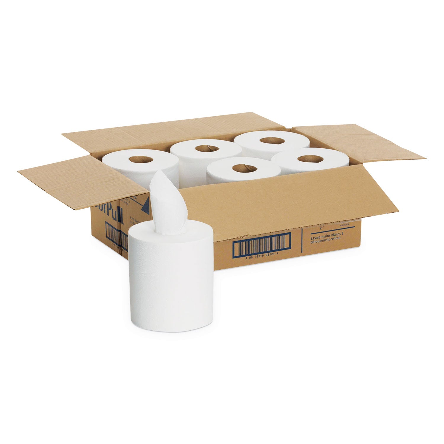 Georgia Pacific SofPull Center-Pull Perforated Paper Towels, 1-Ply, 7.8 x 15, White, 320/Roll, 6 Rolls/Carton Georgia Pacific SofPull Center-Pull Perforated Paper Towels, 1-Ply, 7.8 x 15, White, 320/Roll, 6 Rolls/Carton