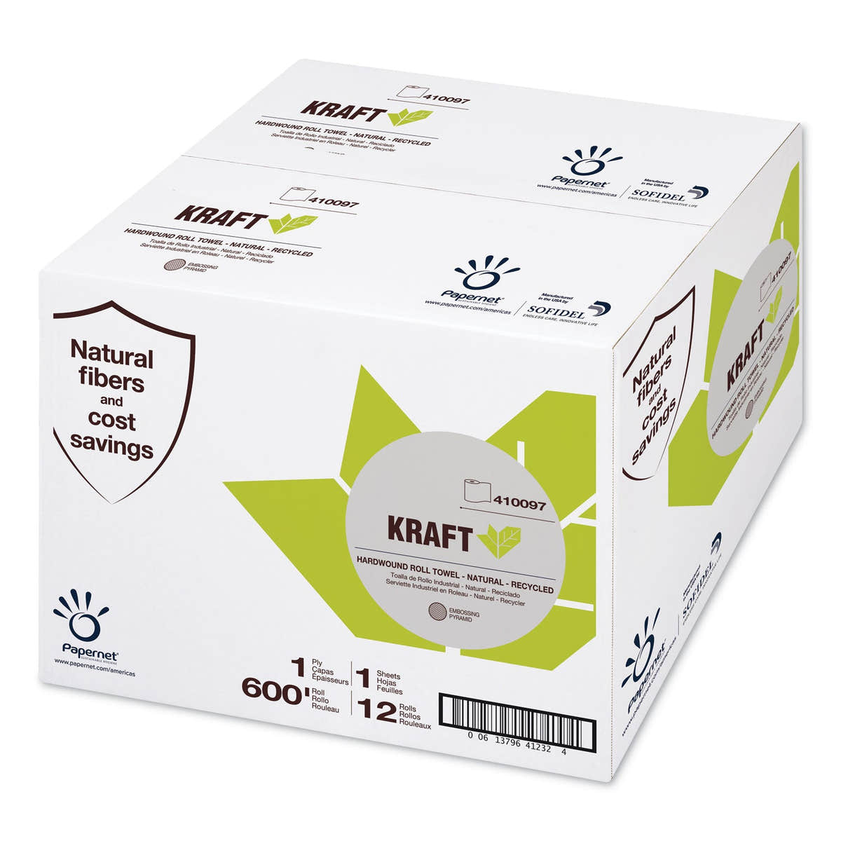 Papernet Heavenly Soft Hardwound Paper Towel, Kraft, 7.8" x 600 ft, Brown, 12 Rolls/Carton Papernet Heavenly Soft Hardwound Paper Towel, Kraft, 7.8" x 600 ft, Brown, 12 Rolls/Carton
