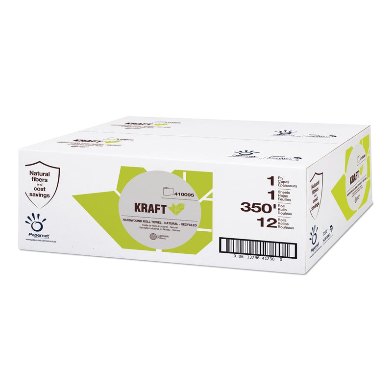 Papernet Heavenly Soft Hardwound Paper Towel, Kraft, 1-Ply, 5.5 x 5.5, Brown, 350 ft/Roll, 12 Rolls/Carton Papernet Heavenly Soft Hardwound Paper Towel, Kraft, 1-Ply, 5.5 x 5.5, Brown, 350 ft/Roll, 12 Rolls/Carton