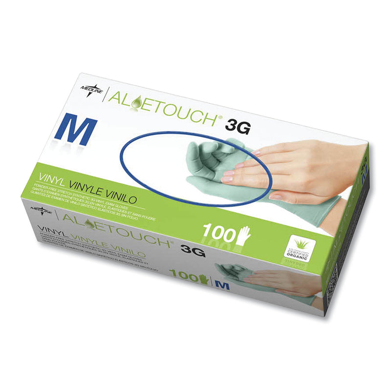 Medline Aloetouch 3G Synthetic Exam Gloves - CA Only, Green, Medium, 100/Box Medline Aloetouch 3G Synthetic Exam Gloves - CA Only, Green, Medium, 100/Box