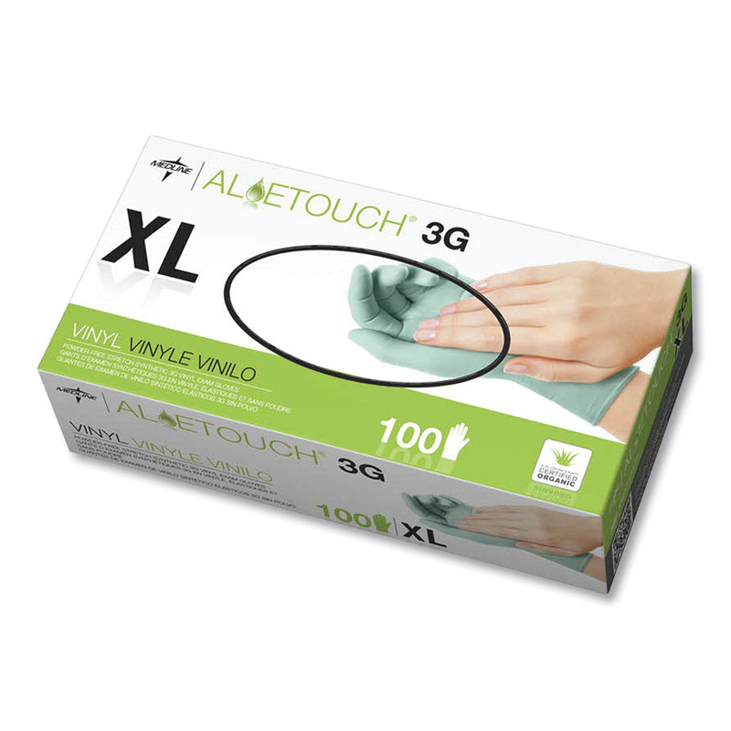 Medline Aloetouch 3G Synthetic Exam Gloves - CA Only, Green, X-Large, 100/Box Medline Aloetouch 3G Synthetic Exam Gloves - CA Only, Green, X-Large, 100/Box
