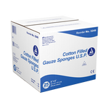 Dynarex Surgical Gauze Sponge, 2" x 2" Cotton Filled, 200ea/bx, 25bxs/cs (5000 Count) Dynarex Surgical Gauze Sponge, 2" x 2" Cotton Filled, 200ea/bx, 25bxs/cs (5000 Count)