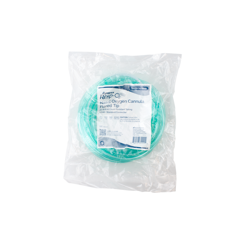 Dynarex Resp-O2 Nasal Oxygen Cannula, Flared Tip (50 Count) Dynarex Resp-O2 Nasal Oxygen Cannula, Flared Tip (50 Count)