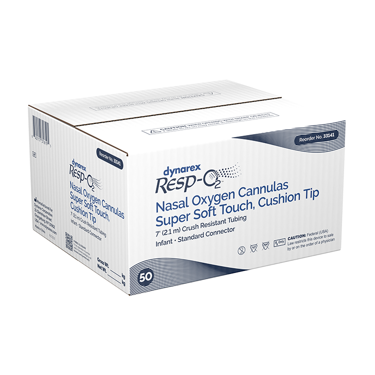 Dynarex Resp-O2 Nasal Oxygen Cannula, Super Soft Touch w/ Cushion Tips (50 Count) Dynarex Resp-O2 Nasal Oxygen Cannula, Super Soft Touch w/ Cushion Tips (50 Count)