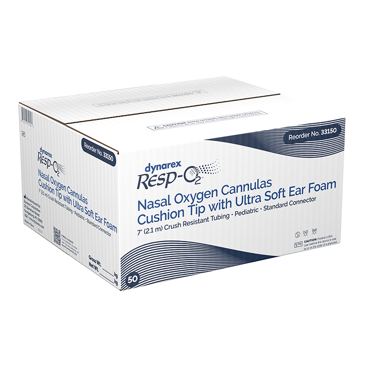 Dynarex Resp-O2 Nasal Oxygen Cannulas with Cushion Tips and Ultra Soft Ear Foam (50 Count) Dynarex Resp-O2 Nasal Oxygen Cannulas with Cushion Tips and Ultra Soft Ear Foam (50 Count)