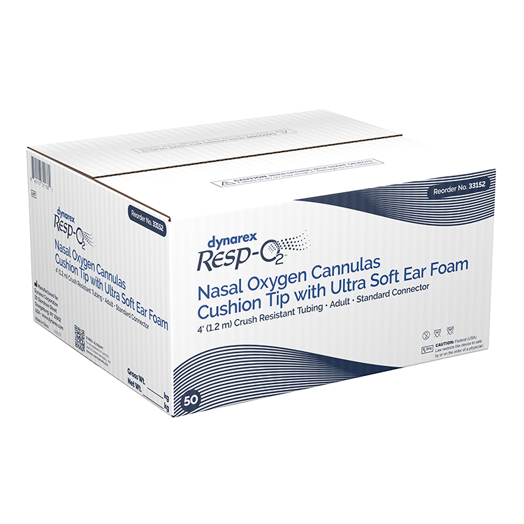 Dynarex Resp-O2 Nasal Oxygen Cannulas with Cushion Tips and Ultra Soft Ear Foam (50 Count) Dynarex Resp-O2 Nasal Oxygen Cannulas with Cushion Tips and Ultra Soft Ear Foam (50 Count)