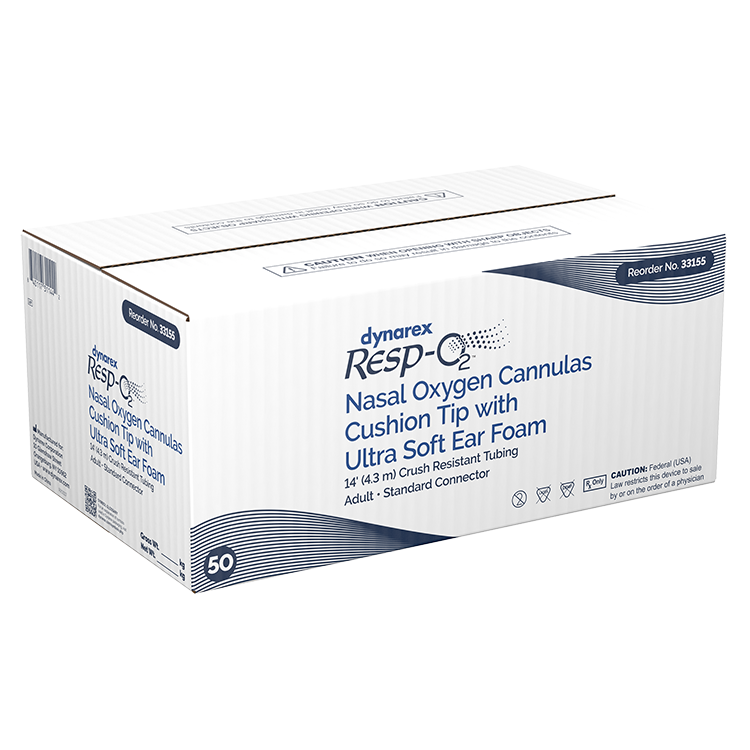 Dynarex Resp-O2 Nasal Oxygen Cannulas with Cushion Tips and Ultra Soft Ear Foam (50 Count) Dynarex Resp-O2 Nasal Oxygen Cannulas with Cushion Tips and Ultra Soft Ear Foam (50 Count)