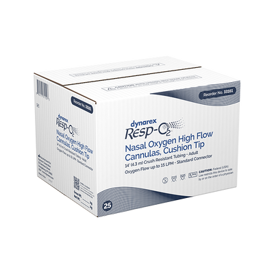 Dynarex Resp-O2 Nasal Oxygen High Flow Cannula Cushion Tip (25 Count) Dynarex Resp-O2 Nasal Oxygen High Flow Cannula Cushion Tip (25 Count)