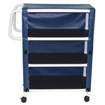 MJM International 332-3C 3-shelf utility / linen cart with mesh or solid vinyl cover, shelf size: 20" x 32", 100 lbs per shelf MJM International 332-3C 3-shelf utility / linen cart with mesh or solid vinyl cover, shelf size: 20" x 32", 100 lbs per shelf