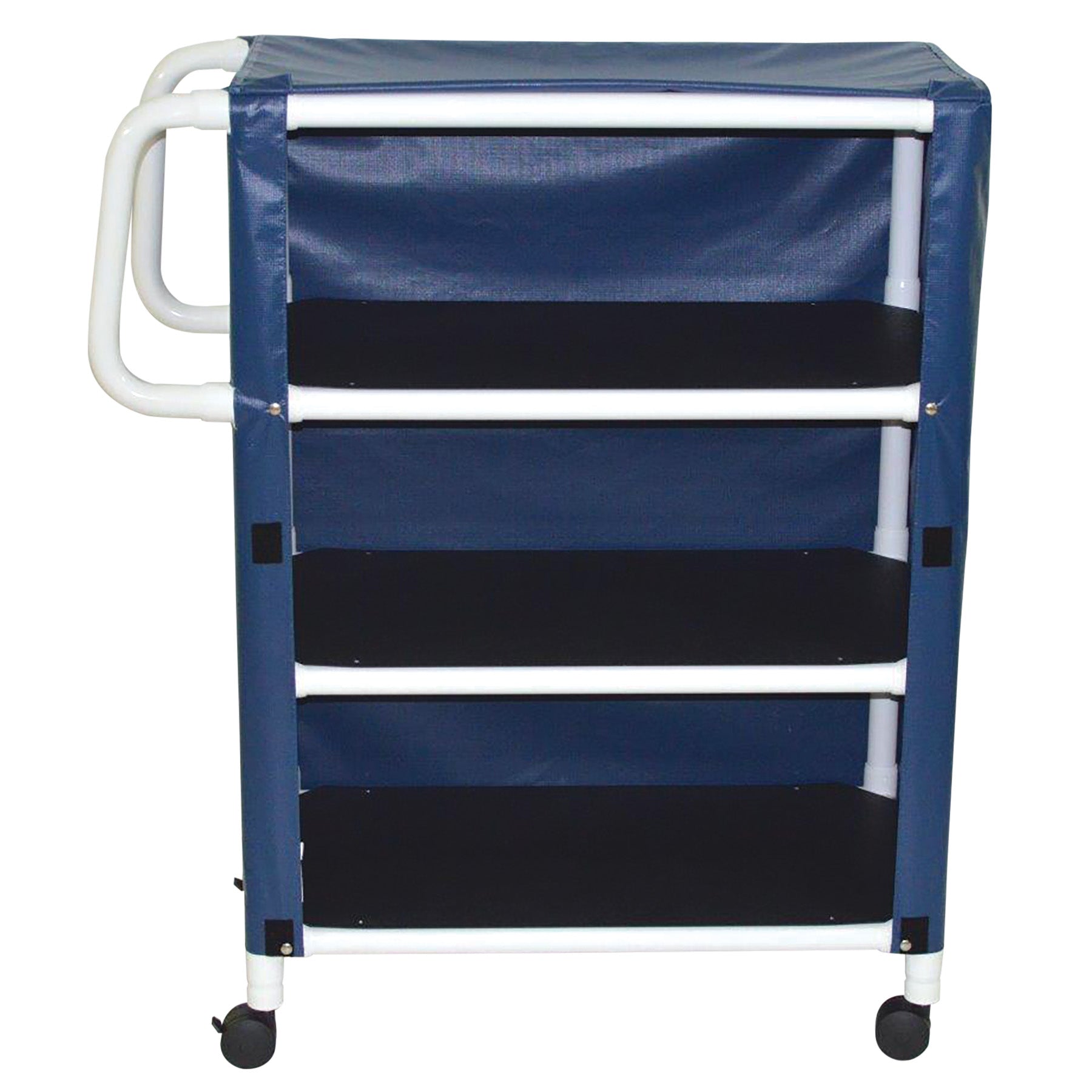MJM International 332-3C 3-shelf utility / linen cart with mesh or solid vinyl cover, shelf size: 20" x 32", 100 lbs per shelf MJM International 332-3C 3-shelf utility / linen cart with mesh or solid vinyl cover, shelf size: 20" x 32", 100 lbs per shelf