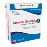 Dynarex Surgical Gauze Sponge - Sterile 2's, 4" x 4" - 25ea/bx, 24bxs/cs (600 Count) Dynarex Surgical Gauze Sponge - Sterile 2's, 4" x 4" - 25ea/bx, 24bxs/cs (600 Count)