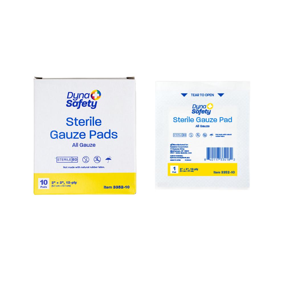 Dynarex Gauze Pad - Sterile 1's, 2" x 2" 12 Ply, 10 per Box / Case of 48(480 count) Dynarex Gauze Pad - Sterile 1's, 2" x 2" 12 Ply, 10 per Box / Case of 48(480 count)
