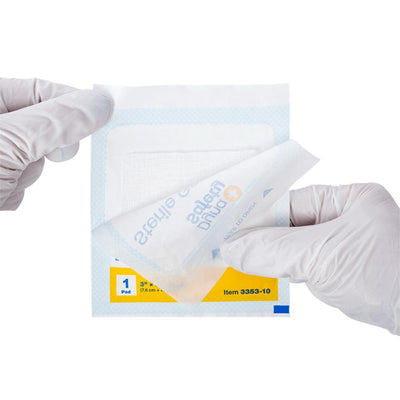 Dynarex Gauze Pad - Sterile 1's, 3" x 3" 12 Ply, 10ea/bx, 48bxs/cs (480 Count) Dynarex Gauze Pad - Sterile 1's, 3" x 3" 12 Ply, 10ea/bx, 48bxs/cs (480 Count)