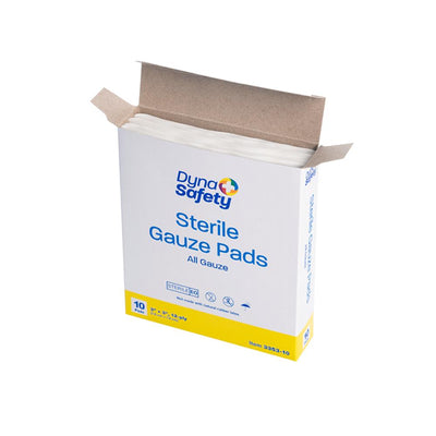 Dynarex Gauze Pad - Sterile 1's, 3" x 3" 12 Ply, 10ea/bx, 48bxs/cs (480 Count) Dynarex Gauze Pad - Sterile 1's, 3" x 3" 12 Ply, 10ea/bx, 48bxs/cs (480 Count)
