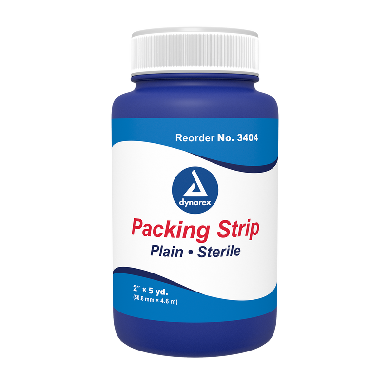 Dynarex Packing Strips Plain - Sterile, 12ea/cs (12 Count) Dynarex Packing Strips Plain - Sterile, 12ea/cs (12 Count)
