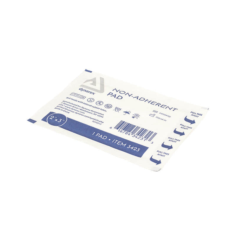 Dynarex Non-Adherent Pads - Sterile, 2" x 3" - 25ea/bx, 100bxs/cs (2500 Count) Dynarex Non-Adherent Pads - Sterile, 2" x 3" - 25ea/bx, 100bxs/cs (2500 Count)