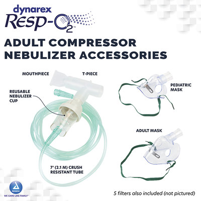 Dynarex Elite Compressor Nebulizer, 4ea/cs (4 Count) Dynarex Elite Compressor Nebulizer, 4ea/cs (4 Count)