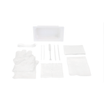 Dynarex Tracheostomy Care Kit - One Compartment Tray with Vinyl Gloves (20 Count) Dynarex Tracheostomy Care Kit - One Compartment Tray with Vinyl Gloves (20 Count)