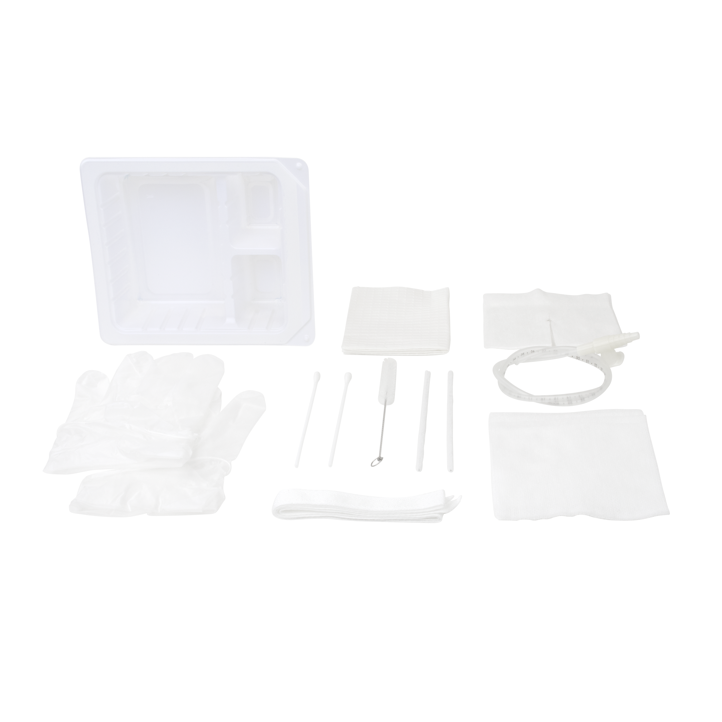 Dynarex Tracheostomy Care Kit - Two Compartment Tray with Vinyl Gloves and 14FR Catheter (20 Count) Dynarex Tracheostomy Care Kit - Two Compartment Tray with Vinyl Gloves and 14FR Catheter (20 Count)
